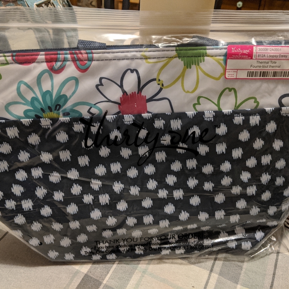 Thirty-one Thermal tote. NIB Loopsy Daisy